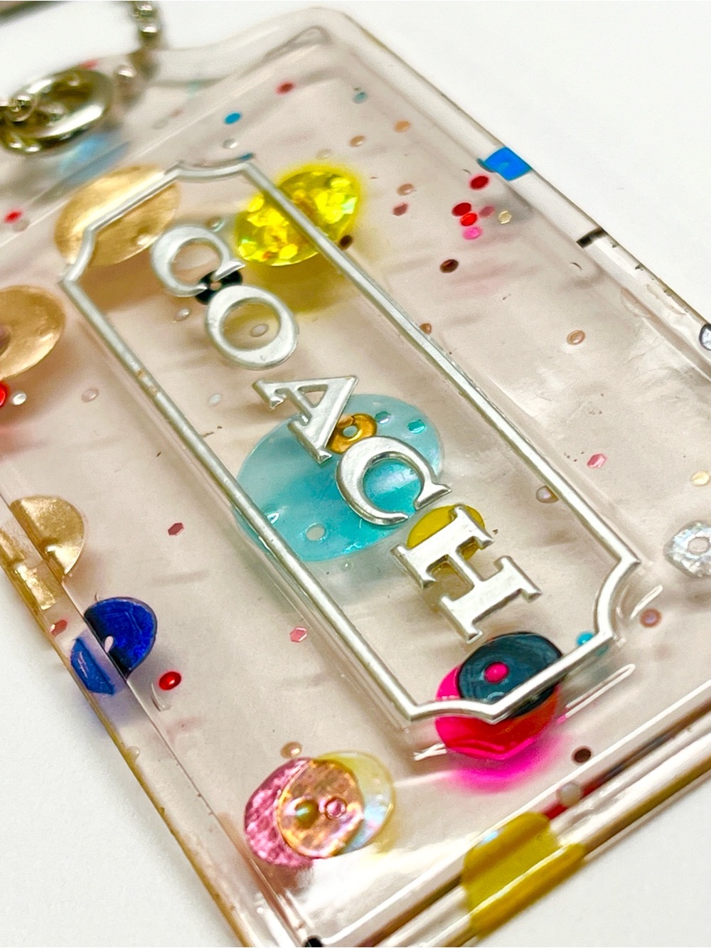Coach Poppy Confetti Hang Tag EUC - Picture 3 of 5